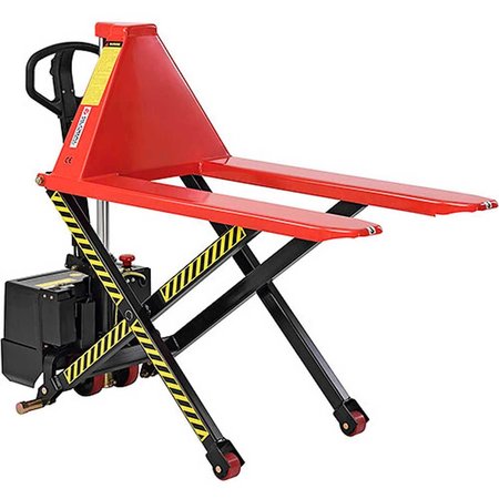 GLOBAL INDUSTRIAL Battery High Lift Skid Truck, 3300 Lb. Capacity, 21 x 44 Forks 989066
